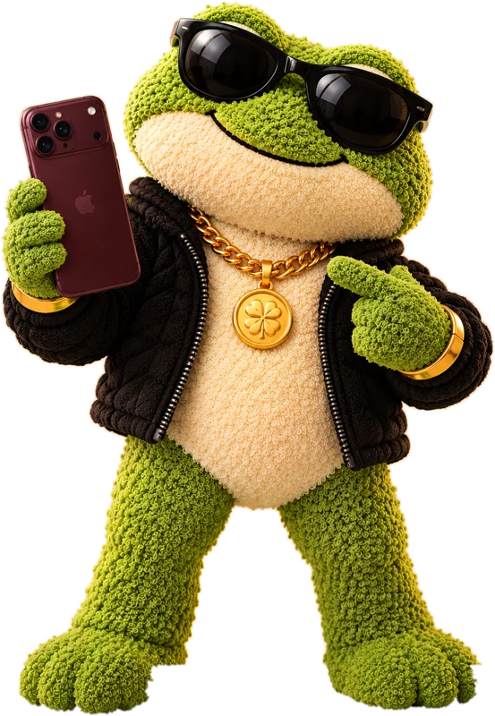 El Sapo con lentes mostrando el iPhone 18 Pro Max
